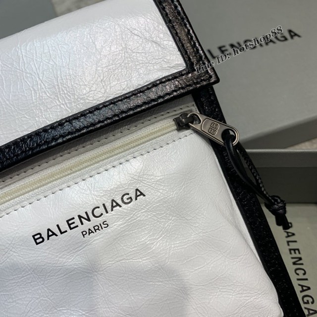 Balenciaga專櫃爆款小挎包 巴黎世家褶皺皮手機包 fyj1484